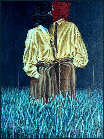 Spřízněni volbou,120x90#oil on canvas