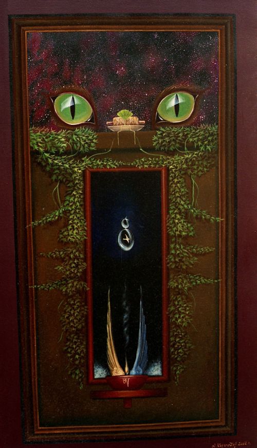 Strážce noci,120x70#oil on canvas
