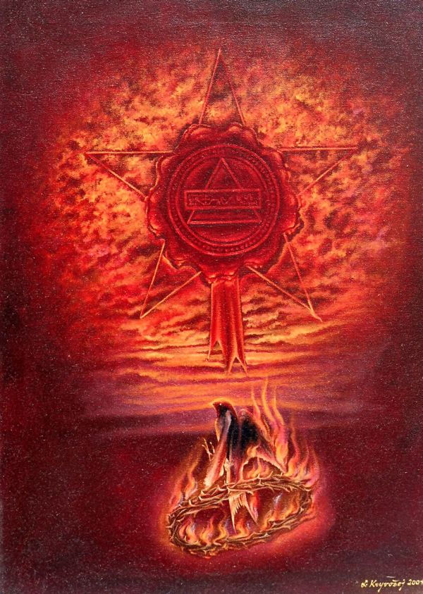 Pečeť ohně,60x45#oil on canvas