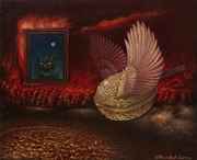 Pozorovatel oblohy,45x35#oil on canvas