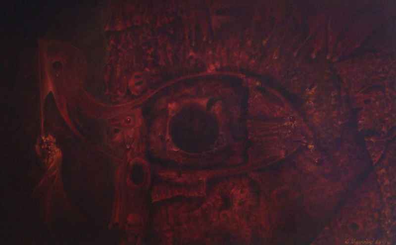 Bodhisattva, 125 x 75 oil on canvas