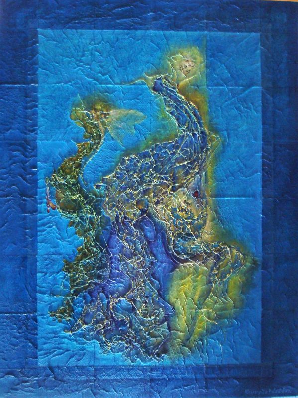 Scheherazade, 120x90 , oil and structure on canvas.  
