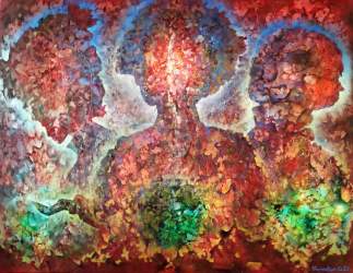 Možnost volby, 130x100, oil and structure on canvas. 