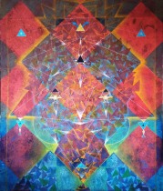 Asasín,150x125, oil and structure on canvas.       