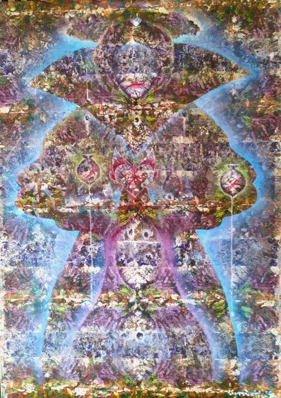 Černá paní z Plumlova -140 x 100, #oil and structure on canvas.       
