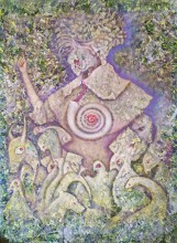 Divá Bára, 150 x 110, #oil and structure on canvas.       