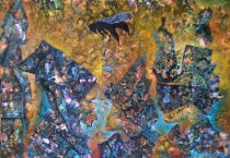 Vize, 100x x70, olej na plátně, komb.tech.