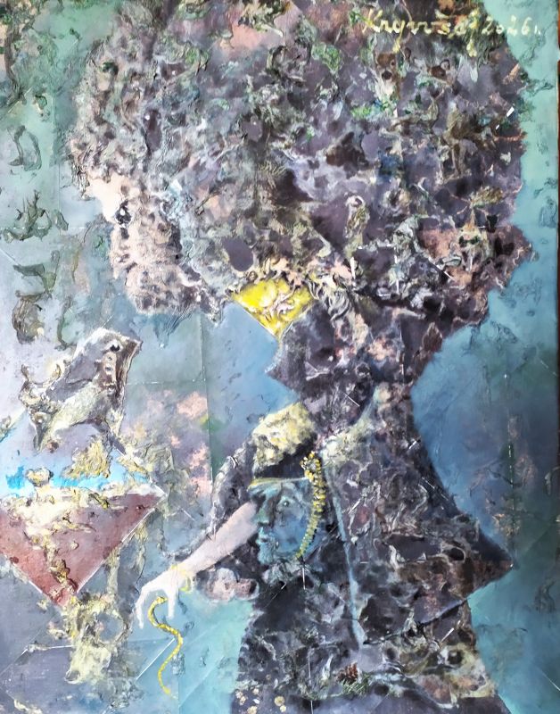  Jedubaba 50x40----olej na plátně, komb.tech.