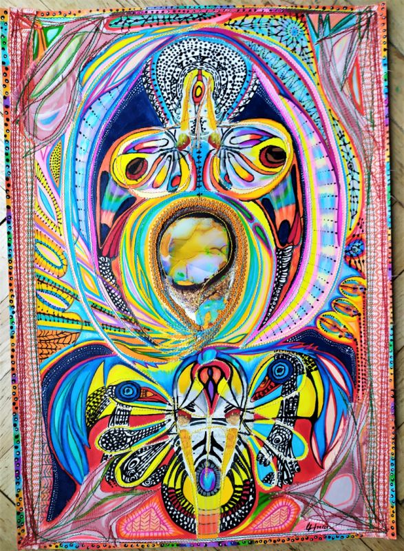 Portrét---41x60, komb.tech. 11/21
